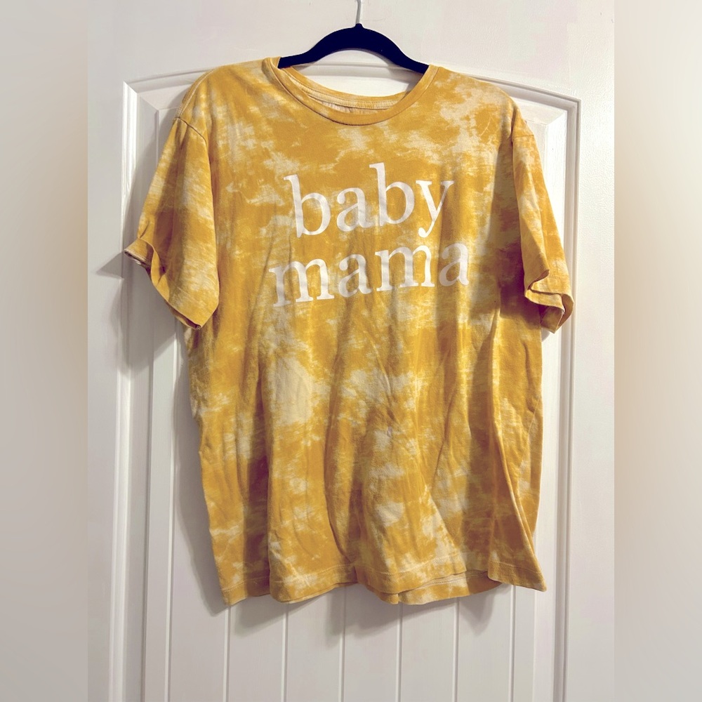 Oliver & Otis Yellow Tie-Dye Mama Shirt